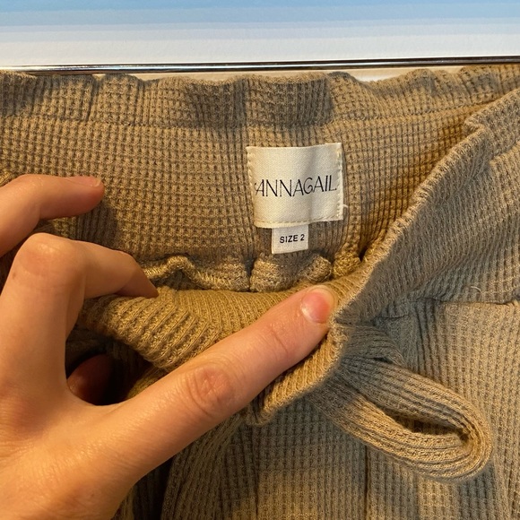 BRAND NEW Annagail caramel coloured waffle trousers. Never worn. - Picture 8 of 9